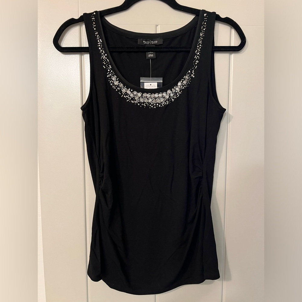 WHBM Black with Silver Top Medium
